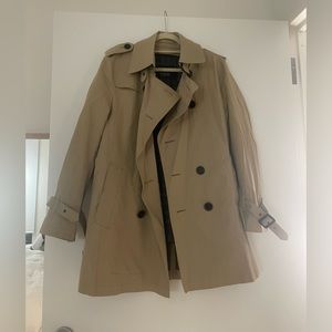 Burberry black label trench coat. Missing waist belt.